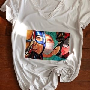 Custom nurse hero tee